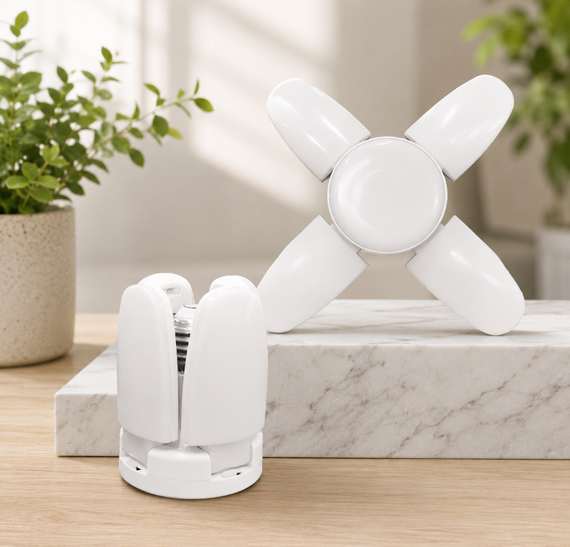 Lâmpada LED Dobrável Ventilador